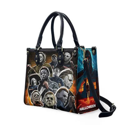 Halloween Horror Characters Leather Bag