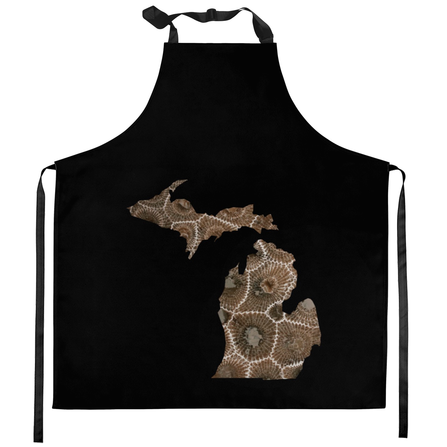 Michigan Petoskey Stone Cute Funny Pure Apparel Kitchen Aprons