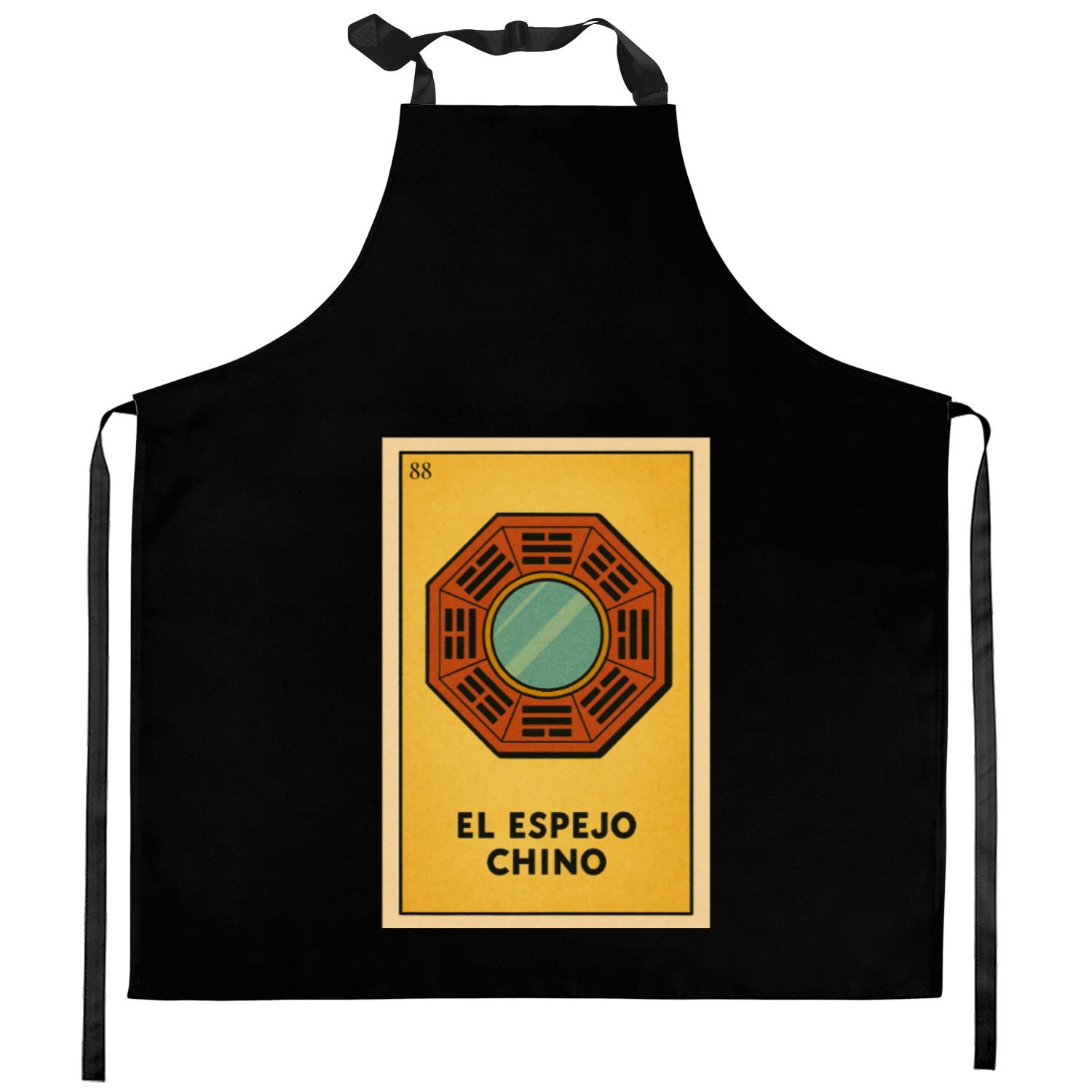 EL ESPEJO CHINO - THE CHINESE MIRROR - LA LOTERÍA Kitchen Aprons