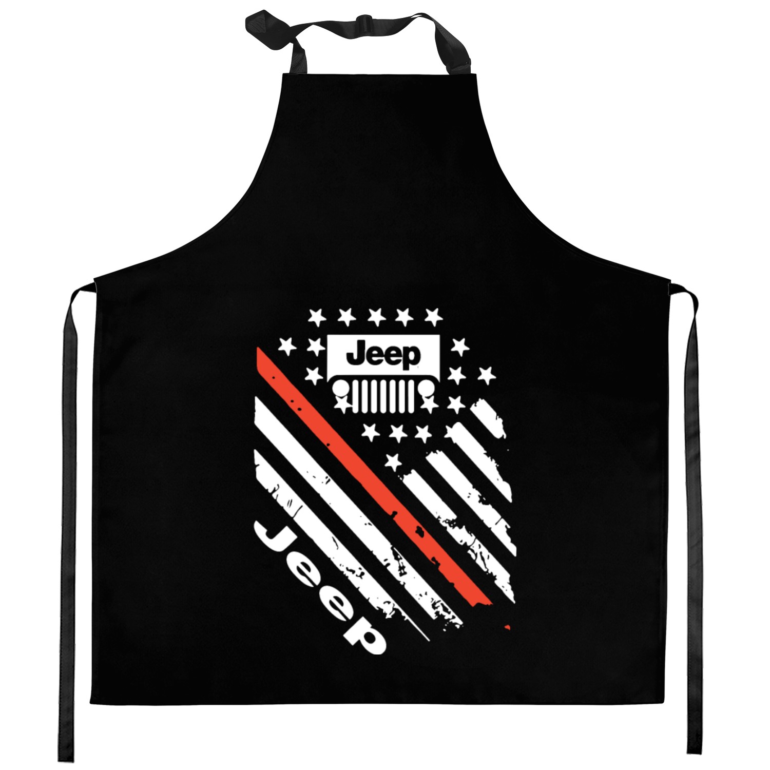 jeep car logo slogan country jeep Kitchen Aprons